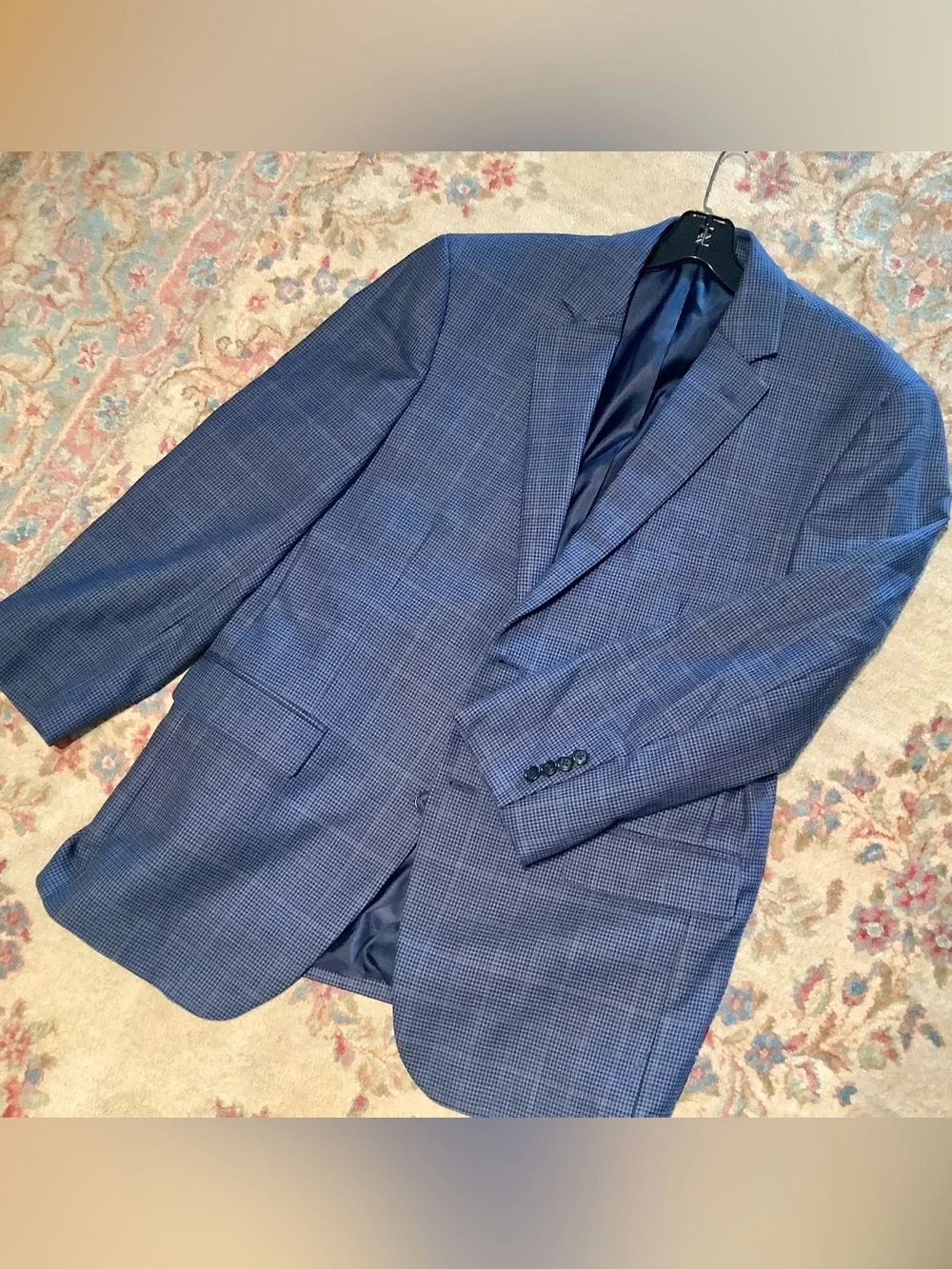 Jos A Bank Executive Wool Blend Plaid Sport Coat Blazer - Sz 43 R
